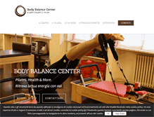 Tablet Screenshot of bodybalancecenter.it